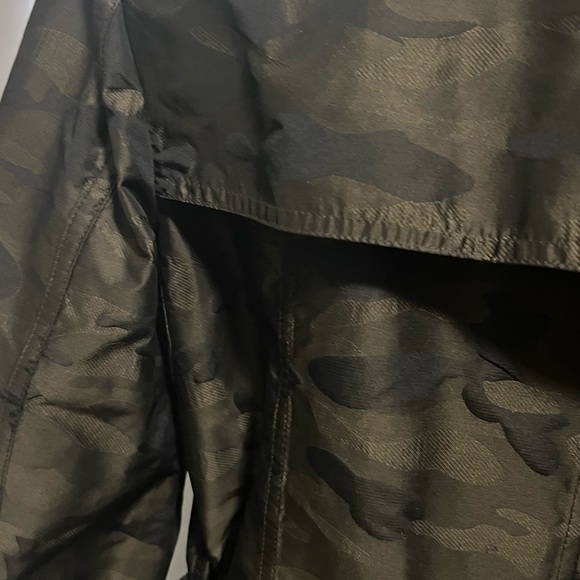 W by Worth Olive Camouflage Trench Coat - Picture 5 of 7